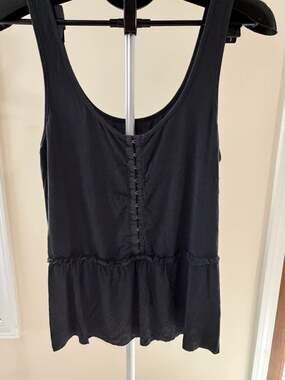 American Eagle Soft & Sexy Hook and Eye Peplum Tank Top